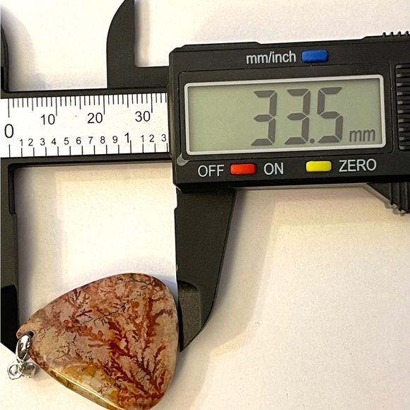 Natural Picture Jasper Pendant Crystal Gemstone Natural Stone - Picture 6 of 6